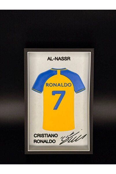 Kişiye Özel 3D Baskılı İmzalı Ronaldo Forma Tablosu (İstenilen Sporcu Hazırlanabilir)