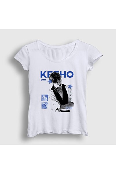 Presmono Women's White Keeho Duh K-Pop P1Harmony T-Shirt 620061Tt