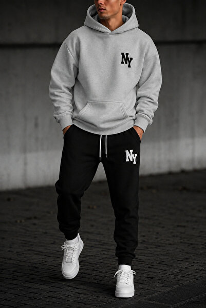 PAVRO Sweatshirt Tracksuit Set Oversize Shaped Comfortable Fit Quality Fabric...