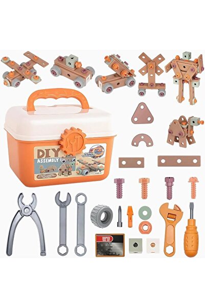 GENERAL Kids Tool Set 120Pcs Toddler Tool Kit Construction Toy with Storage B...