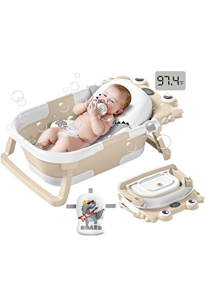 GENERAL Collapsible Baby Bathtub for Infants to Toddler with Real-time Temp M...