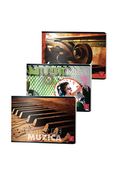 MC Micostore Set of 3 A5 Music Notebooks, 24 Sheets, Special Notebook for Mus...