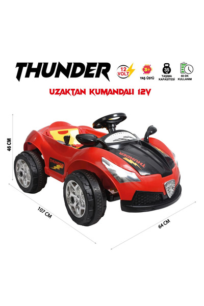 papey 12 V Uzaktan Kumandalı Akülü Araba 12v Hunter