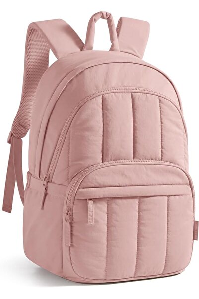 BAGSMART College Laptop Backpack,Cute Travel Backpack for Women,Quilted Compu...