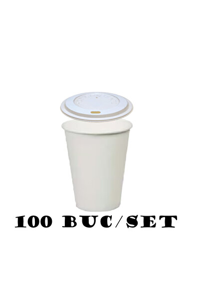 HORECA Disposable paper coffee cup with lid 7oz 100pcs/set