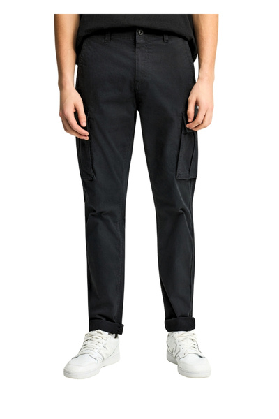 Funky Buddha Παντελόνι Cargo FBM013-002-02 – Black - 34