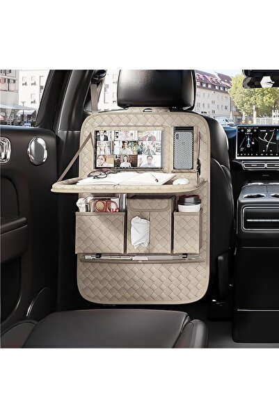 GENERAL GMQ Back Seat Car Organizer 1 Pack, Car Backseat Organizer with Tray,...