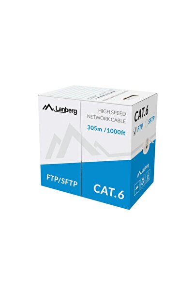 Lanberg CAT6 FTP Solid LAN Cable 305m AWG23 Grey