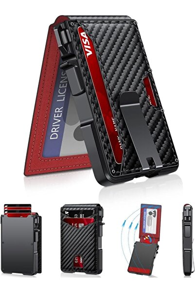 GENERAL Men's Minimalist Wallet with Money Clip & ID Window - RFID Blocking S...