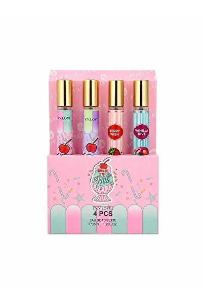 V.V LOVE مجموعة عطور نسائية رومانتيك بينك من في في لوف V.V.LOVE (4 قطع × 35 م...