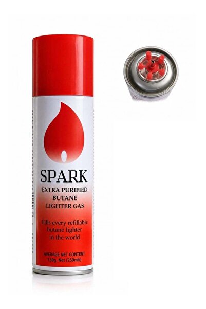 Spark Premium Extra Purified Butane Lighter Gas Refill 250mL – Universal Refi...