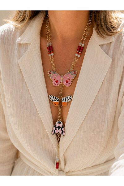 bijux by mrv Zr Butterfly Wrapped Necklace