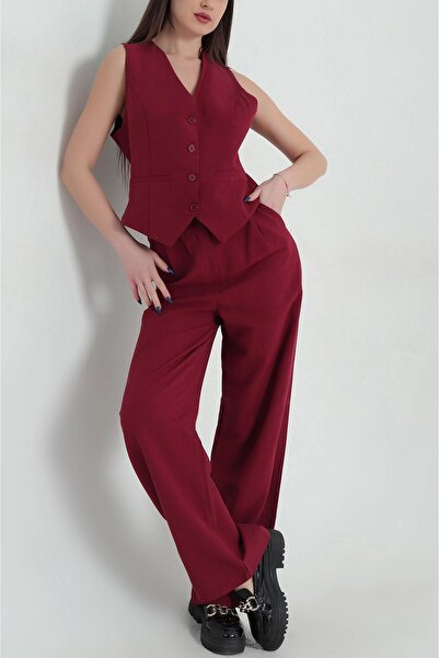 Mivelya Set elegant de vestă și pantaloni pentru femei
