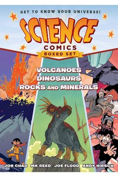 First Second Science Comics Boxed Set: Volcanoes, Dinosaurs, and Rocks and Mi...