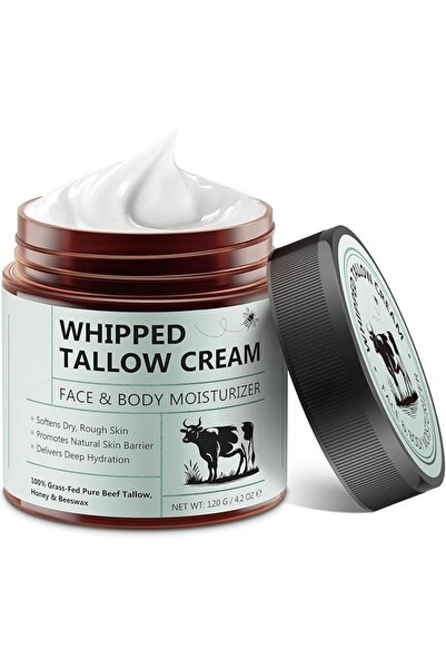 Oshima Tsubaki Beef Tallow Balm, Whipped Beef Tallow, 120 g Organic Grass Fed...