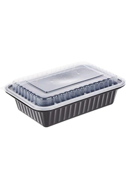 Generic Disposable Bento, Food Storage, Microwavable Meal Prep Container, Bla...