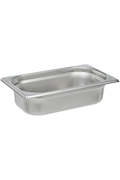 Generic Stainless Steel Gastronorm Food Storage Pan, 65 cm x 26.5 cm x 16.5 c...