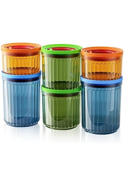 Generic Storage Containers Set with Lids, 6Pcs Stackable, BPA-Free Airtight C...