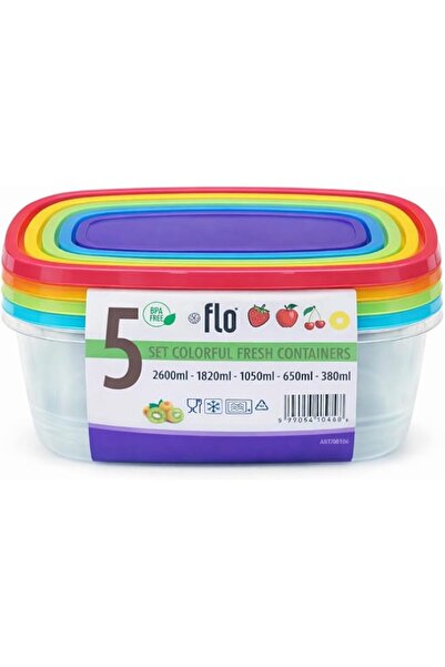Generic Containers Set, BPA Free Food Storage Containers with Lids, 5 Piece S...