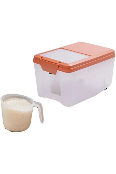 Generic WHITE SHOP Extra Large Food Containers, 10lb Food Storage Bins with L...