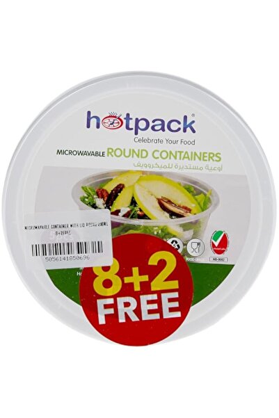 Generic Microwavable Container with Lid Round 250ml 8+2 FREE