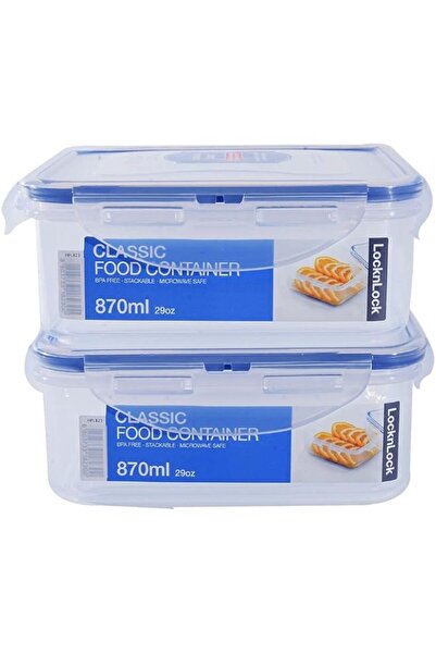 Generic Square Food Storage Container 2-Piece Set (870ml) – Airtight Leakproo...