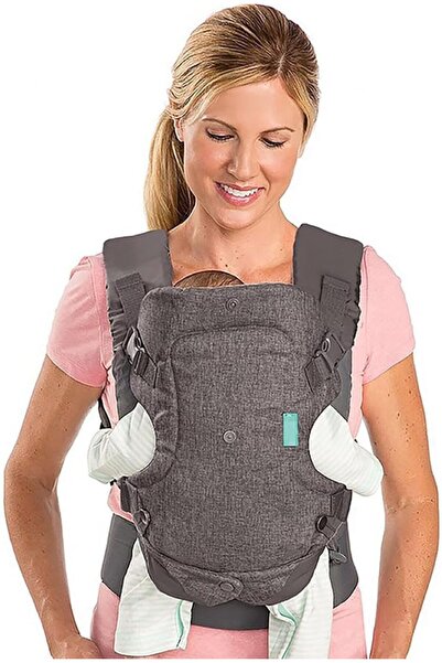NYGANMELLOZ 4-in-1 Convertible Baby Carrier, Grey, Ergonomic Design, Multiple...