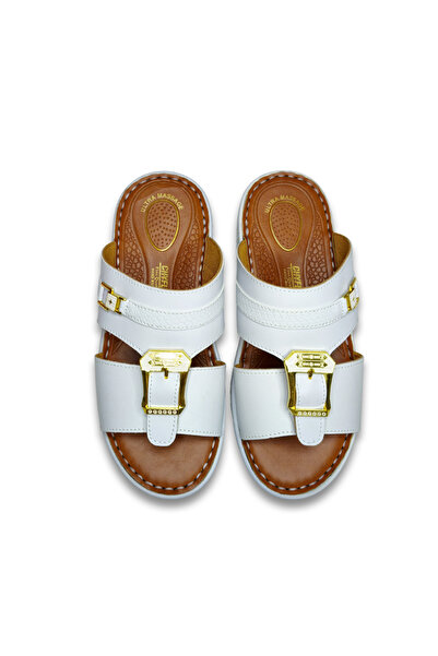 Amity Footwear KSA صندل رجالي جلد سهل الارتداء – تصميم هندسي مريح – من مصمم إ...