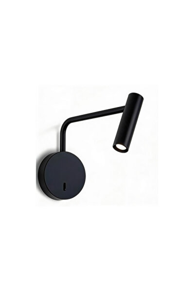 Siera Reading Wall Lamp with Arm – Black Color | Warm Light 3000 K | Model 10...