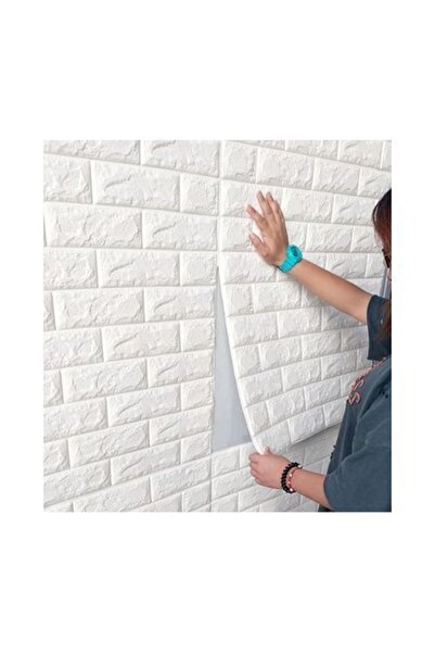 Primo Plus Self-Adhesive 3D Foam Brick-Design Wallpaper | Flexible, Waterproo...