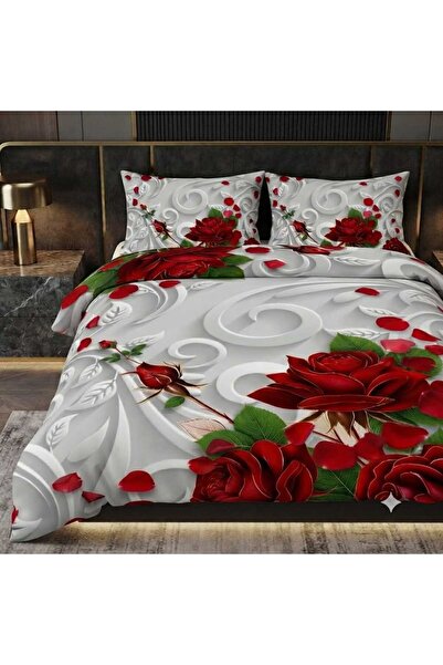 Elmas Dizayn Special Design Brand Double Duvet Cover Set Organic Satin & Cott...