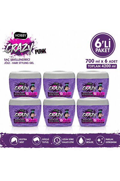 Hobby Crazy Jöle Ekstra Sert 700ml x 6 Adet