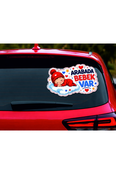 Birim Matbaa Baby in Car 8 Auto Stickers (20X28Cm)