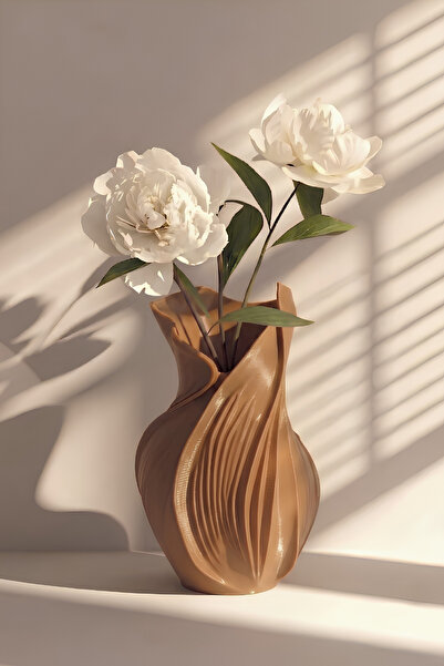 END Design Vază decorativă modernă din bioplastic Lavin Spiral – Obiect de de...