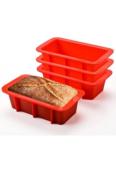Generic 4 Pack Silicone Bread and Loaf Pans, Non-Stick Flexible Baking Molds ...