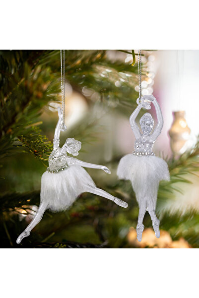 Alista Home Christmas decoration acrylic ballerina 14 cm, iridescent effect, ...