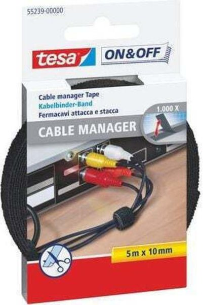 Tesa Ticaret Tesa Velcro Οργανωτής Μαύρο 1 Τεμάχιο Tes081 Κωδικός: TES081