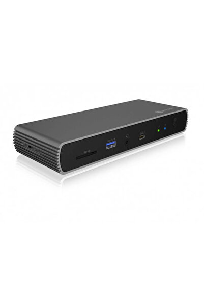 ICY BOX Σταθμός σύνδεσης USB-C με 4K, PD, Ethernet, Μαύρο (IB-DK8801-TB4)