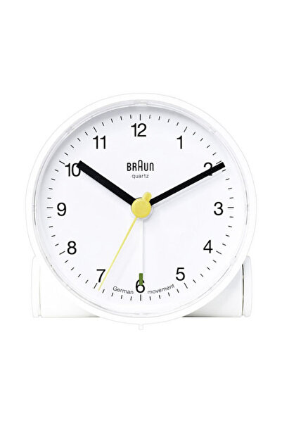 Braun Αθόρυβο Επιτραπέζιο Ξυπνητήρι LCD Λευκό BNC001WH