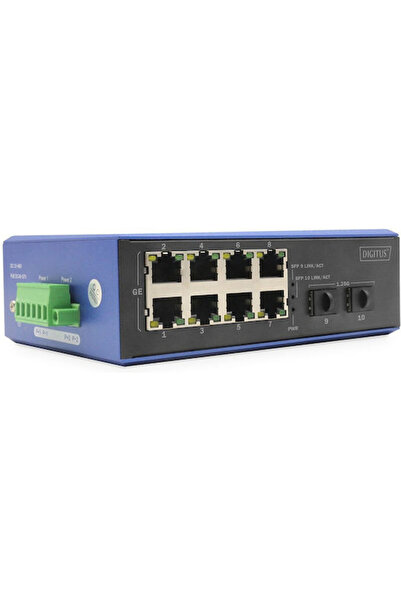 Digitus Μη διαχειριζόμενος διακόπτης PoE L2 με 8 θύρες Ethernet Gigabit (1Gbp...