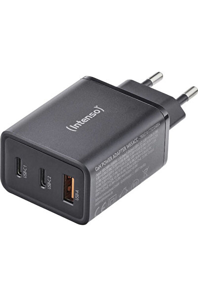 Intenso Τροφοδοτικό W65acc GaN 65W Υπερταχεία Φόρτιση για Macbook, Laptop, iP...