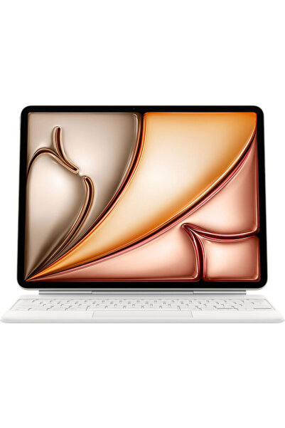 Apple Magic Keyboard Flip Cover Γερμανικό Λευκό για iPad Air 13 " 2024/2025/2026