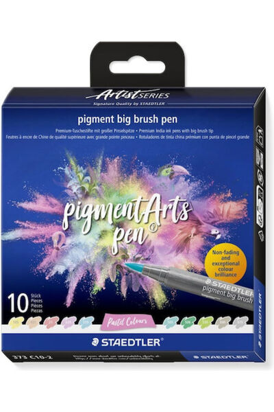 Staedtler Σετ Μαρκαδόρων Σχεδίου με Μύτη Πινέλου 10 Χρωμάτων