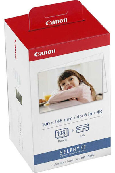 Canon KP-108IN Φωτογραφικό Χαρτί Selphy CP A6 (10x15) 260γρ/τμ για Εκτυπωτές ...