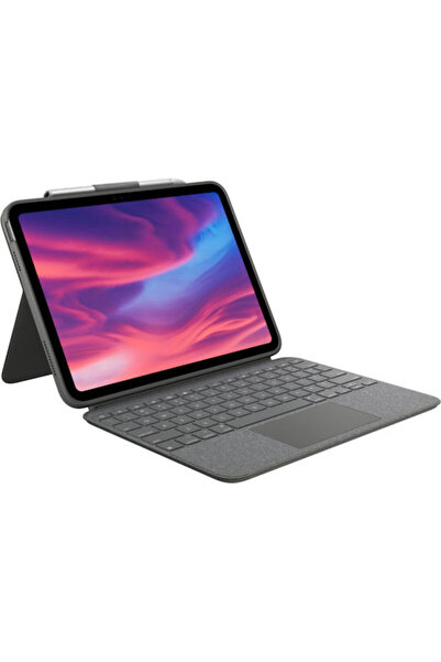 logitech Combo Touch Flip Cover με πληκτρολόγιο σε Γερμανικό Γκρι για iPad 20...