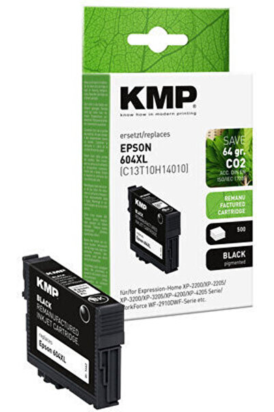 KMP Συμβατό μελάνι για εκτυπωτή inkjet Epson 604XL (T10H1) 10ml Μαύρο 1 τεμάχιο