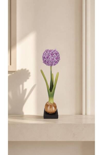 Porland Sümbül Mor Şamdan 30cm