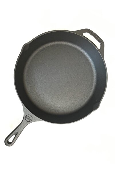 Naturpan Kaplamasız Gerçek Demir Döküm Tava 30 cm Cast Skillet Pre-Seasoned12...