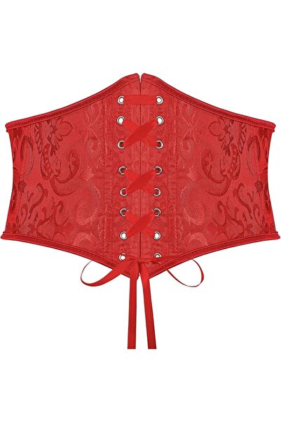 GENERAL SUOSDEY Black Corset Waist Belt for Women Tied Waspie Belt Lace-up Ci...
