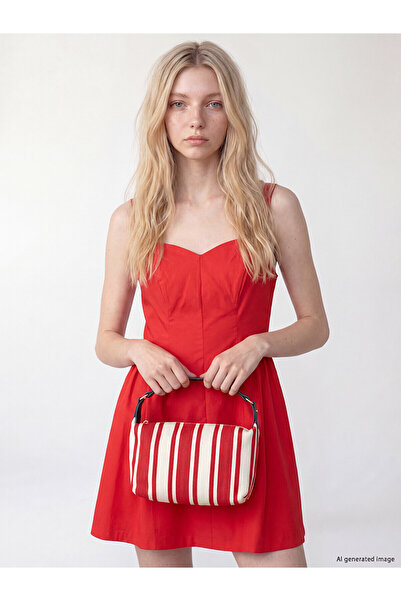 LC Waikiki Trendlucky Women's Shoulder Bag with Striped Pattern